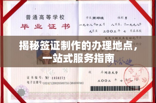 兖州揭秘签证制作的办理地点，一站式服务指南